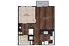 Main Street Flats Apartments Phase II 1x1 W Floor Plan Main Street Flats Apartments Phase II 1x1 W Floor Plan